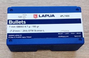 Pociski 7mm 150gr Lapua Scenar L  GB553