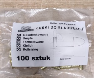 Łuski 9x19 - gotowe do elaboracji