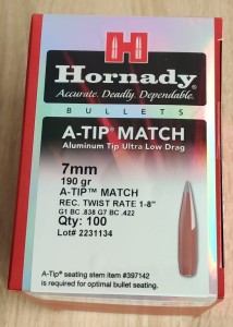Pociski Hornady 7mm 190gr A-Tip