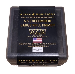 Łuski NOWE Alpha 6,5 creedmoor (duża spłonka)