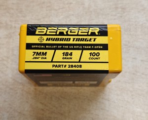 Pociski Berger 7mm / .284 184gr F-Open