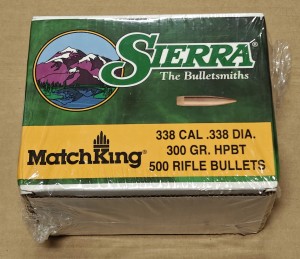 Pociski Sierra .338 300gr HPBT Match King 500szt